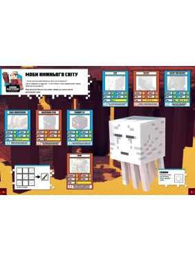 MINECRAFT Стикербук Нижний мир и Край