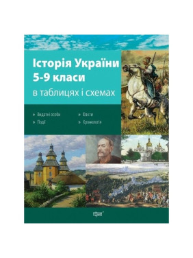 Таблицы и схемы История Украины 5-9 кл Вид,4-е-доп,исправленное