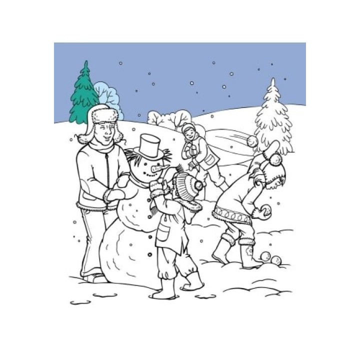 Любимые раскраски Деда Мороза: Новогодняя карусель