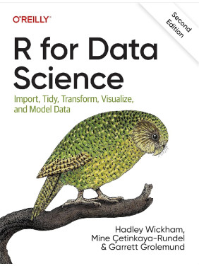 R for Data Science: Import, Tidy, Transform, Visualize, and Model Data 2nd Edition. Hadley Wickham, Mine Çetinkaya-Rundel, Garrett Grolemund